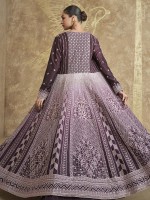 Dark Purple Real Premium Chinon Silk Western Lehenga Choli